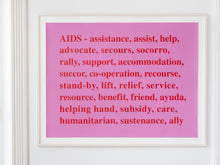 Load image into Gallery viewer, Kay Rosen, &quot;Aids&quot;, 1994
