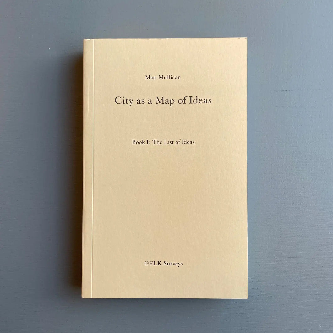 Matt Mullican, City as a Map of Ideas. Book I: The List of Ideas, 2010